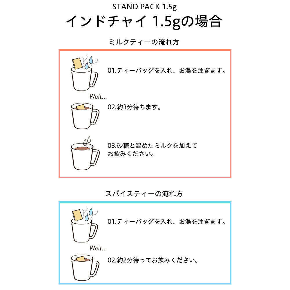 ≪定期購入なら10％OFF！≫【まとめ買い3袋パック5%OFF】世界のお茶巡り インドチャイ（お徳用ティーバッグ マイボトル&マイタンブラー用 1.5g×15包×3袋）