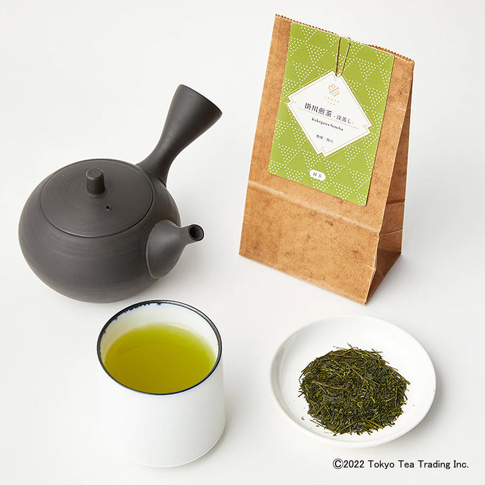 掛川煎茶 深蒸し15g(静岡･掛川産)-深蒸しが引き出すまろやかなコクと旨み-【THREETEA】