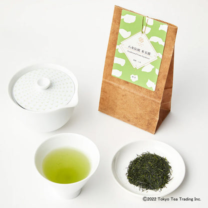 八女伝統本玉露15g(福岡八女産)-煎を重ねて変化する、奥深い玉露の旨味-【THREETEA】