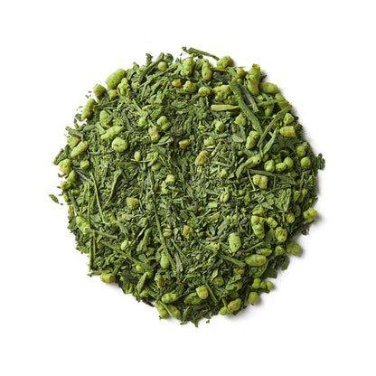 抹茶入り玄米茶15g(鹿児島･霧島産)-上品で親しみのある日本伝統ブレンド-【THREETEA】