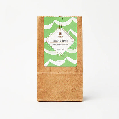 抹茶入り玄米茶15g(鹿児島･霧島産)-上品で親しみのある日本伝統ブレンド-【THREETEA】
