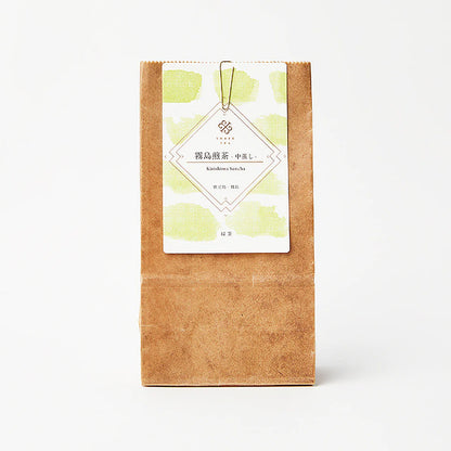 霧島煎茶 中蒸し 15g(鹿児島･霧島産)-手摘みによる純度の高い茶の旨み-【THREETEA】