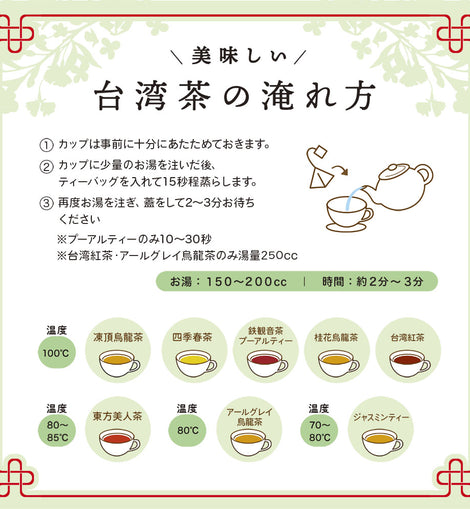 Mug&Pot 四季春茶（台湾烏龍茶 リーフティーバッグ 2g×6包） – Tokyo