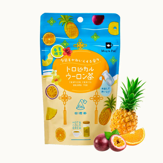 【期間限定】Mug&Pot トロピカルウーロン茶 ティーバッグ パイン パッションフルーツ オレンジ  2g×6包  Tokyo Tea Trading