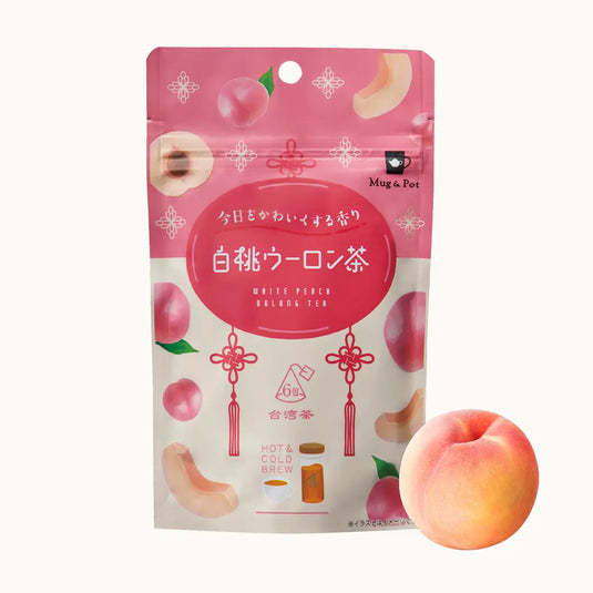Mug&Pot 白桃ウーロン茶（台湾フレーバーティー ティーバッグ 2g×6包）