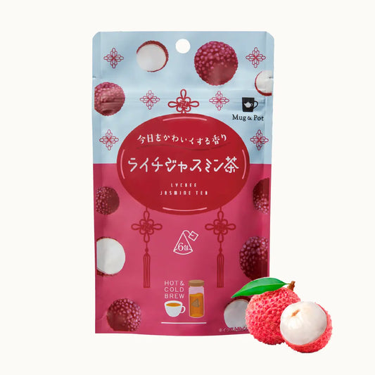 Mug&Pot ライチジャスミンティー（烏龍茶 ティーバッグ 2g×6包）