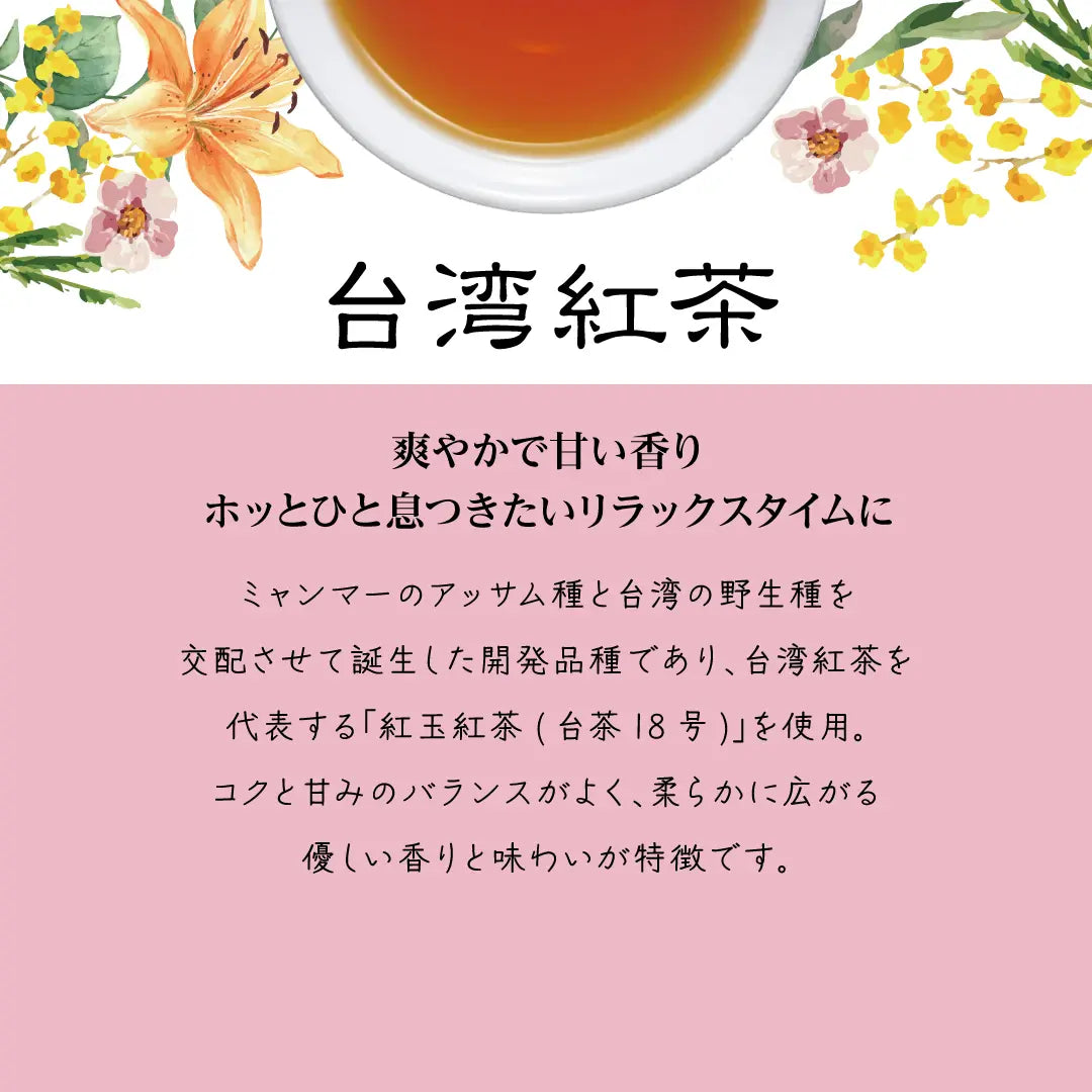 【送料無料】Mug&Pot アジアンティー 5種 飲み比べセット(東方美人茶 四季春茶 ジャスミン茶 台湾紅茶 アールグレイ烏龍茶 ティーバッグ 2g×6包×5種）