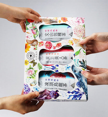 【ギフトボックス入り】台湾三大烏龍茶飲み比べプチギフトセット（久順銘茶セレクト 凍頂烏龍茶・東方美人茶・文山包種茶 リーフティーバッグセット）